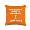 Worlds Greatest Chess Player Throw Pillow