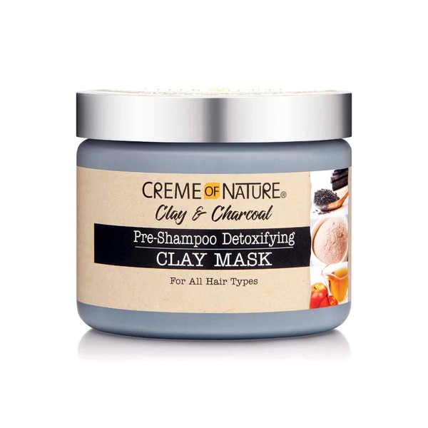 Creme of Nature Clay & Charcoal Creme Of Nature Clay & Charcoal Pre-shampoo Detoxifying Clay Mask, 11.5 Ounce