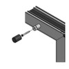 Bifold Door Magnet/Catch 65mm Black
