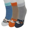 3 Pairs of Cat Printed Ankle Socks - Unisex Cat