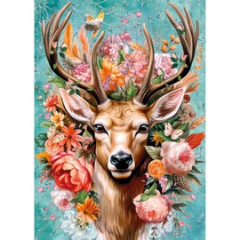 CherryPazzi 1000 piece puzzle: Deer in Flowers