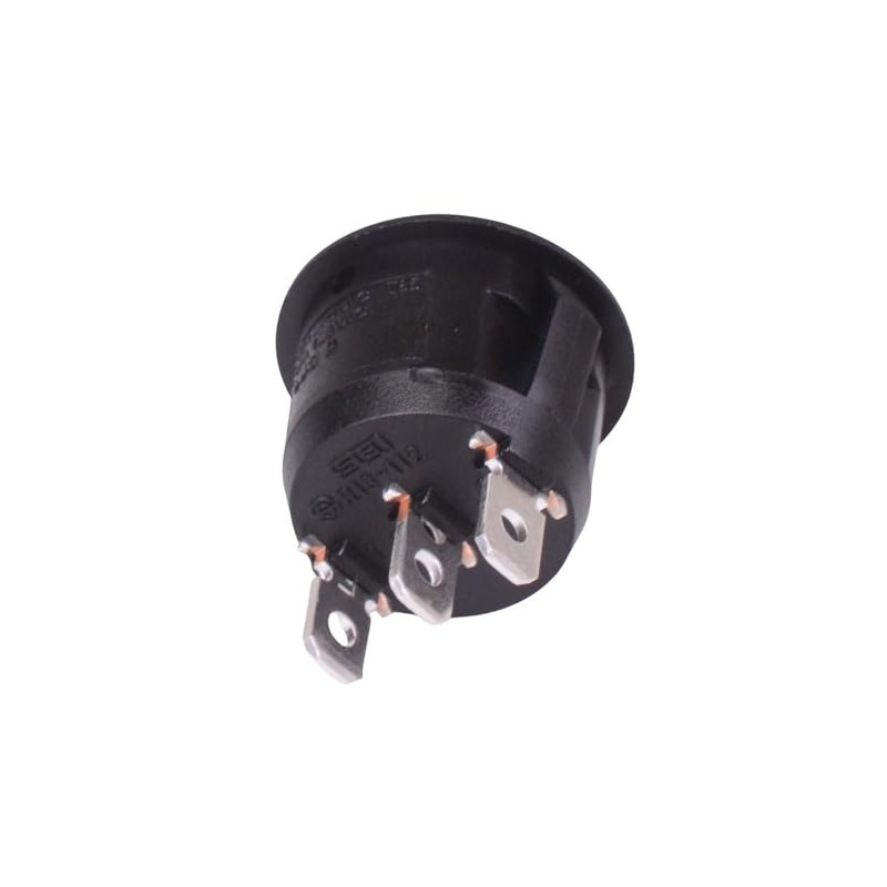 (On)-Off-(On) Momentary Round 20mm Rocker Switch 16A SPDT R13-112I-02