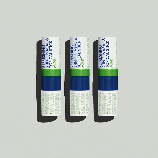 Herb Island 2 in 1 Nasal Stick Inhaler, Natural Eucalyptus&Peppermint