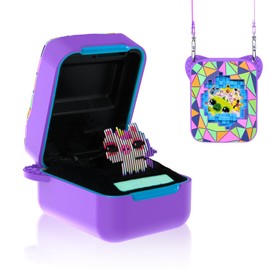 FIOPAZ Silicone Case for Bitzee Magicals Digital Pet, Skin Sleeve for Bitzee Magicals Interactive Digital Pet Protective for Girls & Boys with Lanyard (Purple)