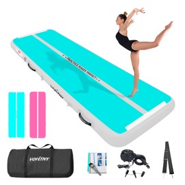 VOFiTNY All Purpose Double faced Gymnastics Air Mat 10’x3.3’x4’’ Sturdy Tumble Track for Home/Gym