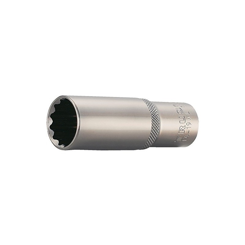 TRUSCO T4-24WL Deep Socket, 0.5 inch (12.7 mm), 0.9 inch