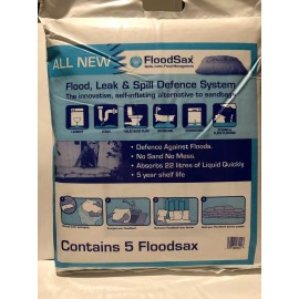 FloodSax 5 Pack FloodSax Self-Inflating Sandless Sandbags Water Absorbent Pads