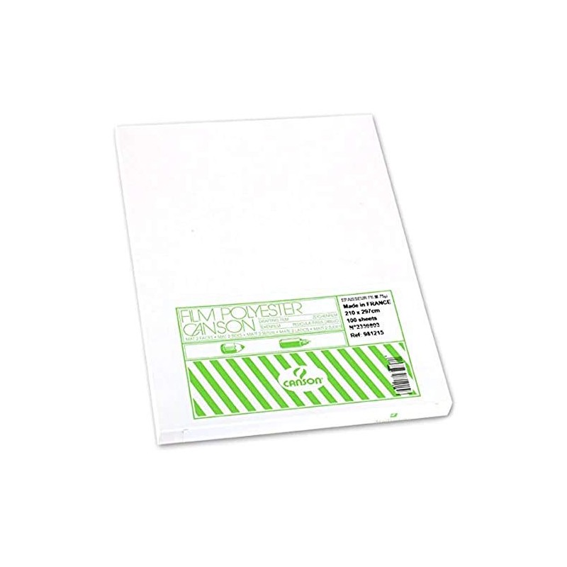 Canson A4 75 µ Translucent Mat Coated Polyester Film (Pack