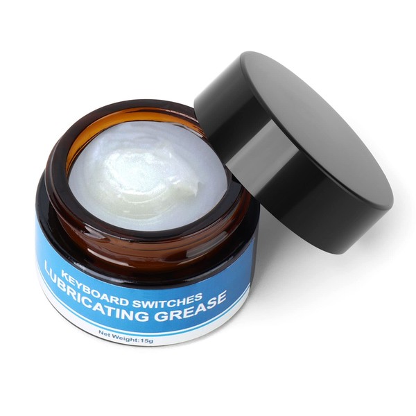 RUNJRX Keyboard Switch lube Grease 15g/0.53oz Stabilizer Switches Lubricating (15g/0.53oz)