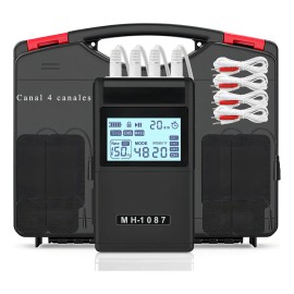 Tensemsmassagediy Electroestimulador Muscular 4 Canales 48 Modos 8 Electrodos Almohadillas Recarga Tonificacin Fisioterapia Simuky                    