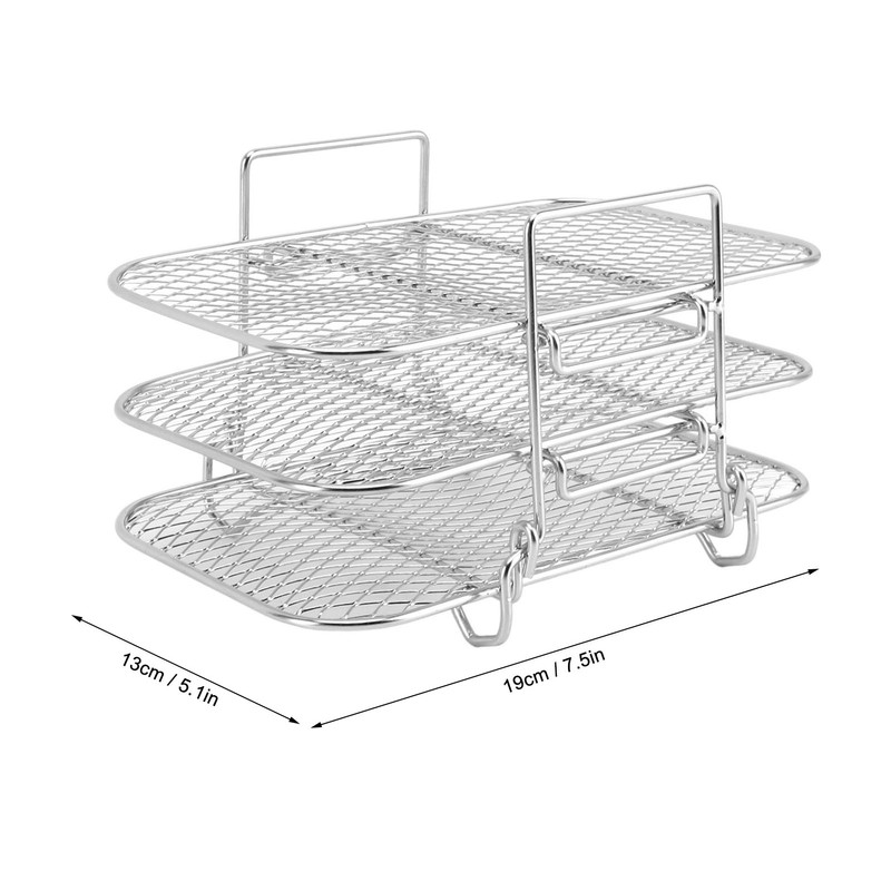Fryer Rack 3 Layer Design Grill Rack Stainless Steel Dehydrator
