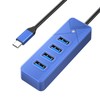 GiGimundo Hub USB 3.0 de 4 puertos GGM-PG4U-C3-015-BL-US
