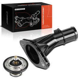 A-Premium Engine Coolant Thermostat Housing Assembly Compatible with Hyundai Elantra 2011-2016, Elantra Coupe 2013-2014, Elantra GT 2013-2017, Accent, Veloster & Kia Forte, Forte Koup, Forte5, Rio