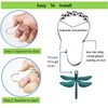 Antique Green Dragonfly Shower Curtain Hooks - Decorative Shower Hooks
