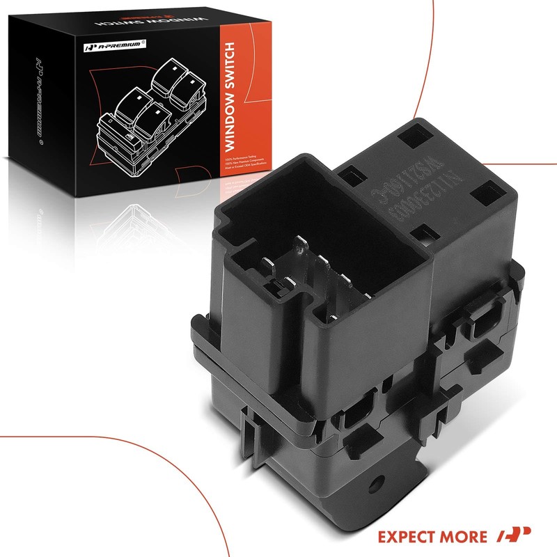 A-Premium 8 Pins Power Window Switch Compatible with Ford F-150
