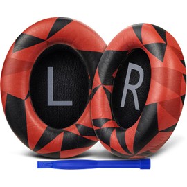 SOULWIT Replacement Earpads for Bose 700 (NC700) Wireless Headphones, Ear Pads Cushions with Softer Leather, High-Density Noise Cancelling Foam, Added Thickness - Red Storm