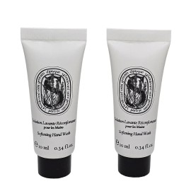 diptyque 2 x Diptyque Softening Hand Wash Travel Size New 0.34 fl.oz. 10 ml.