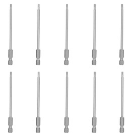 10Pcs 2.5mm Magnetic Screwdriver Bits Alloy Steel 1/4 Inch Hex Shank Bits Accessory