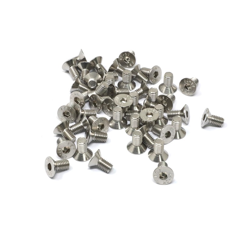 iexcell 50 Pcs M6 x 12mm Thread Pitch 1 mm