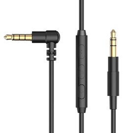 Cubilux Cable de Auriculares con Micrófono para Sony WH-1000XM5/XM4/XM3/XM2, WH-XB910N, WH-CH720N/CH710N, WH-H910N/900N, MDR-XB950B1/N1, Cable Aux de Repuesto 3.5mm a 3.5mm, 1.2m
