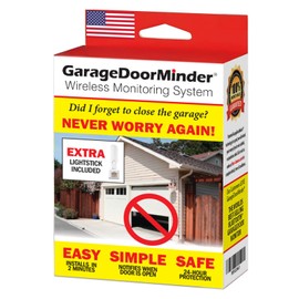 Garage Door Minder® 2-Room Combo Pack. No Wi-Fi. in Home Monitor & Alert System. 100% Wireless. Installs in Two Minutes! Great for Seniors!