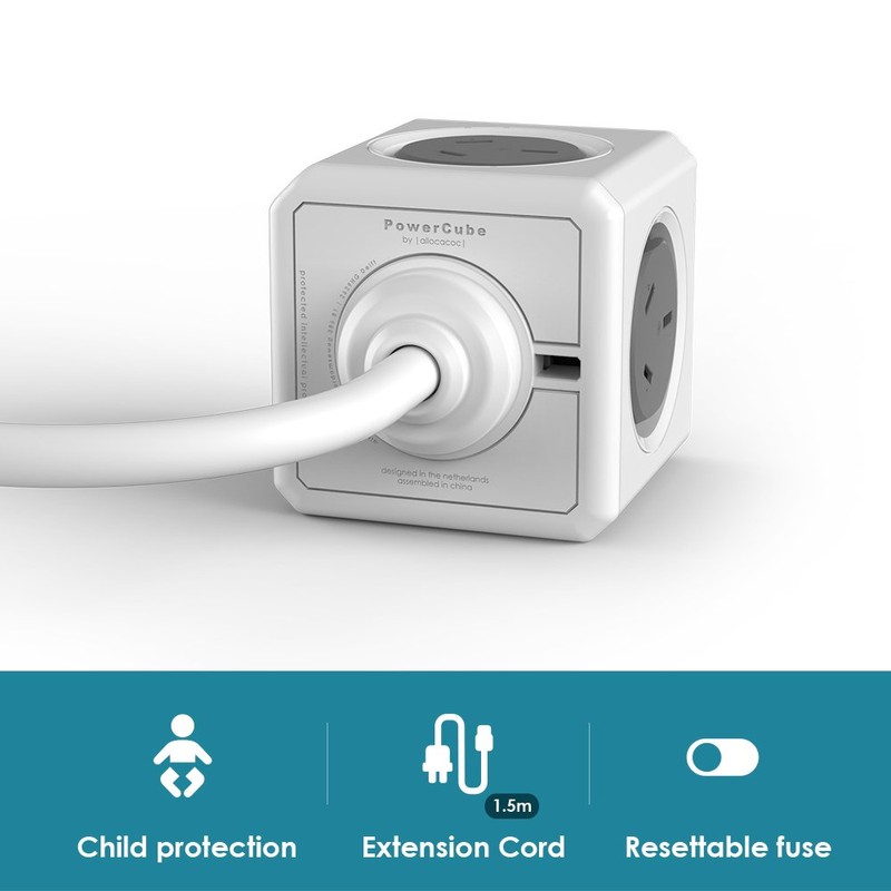 Allocacoc 5404BL/AUEUPC Surge Protector