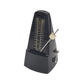 NALU Metronome - Classic Mechanical Wind-Up Design with Bell for Piano, Guitar, Violin & All Instruments (N-Black)