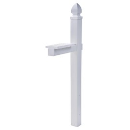 Architectural Mailboxes Whitley Plastic Mailbox Post, Compatibility Code A, B, C, WP000WAM, White