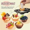Crovakeu 1 Set Reusable Tart Tamper Kit with Flower Plunger