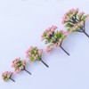 Woohome 50 PCS Miniature Trees Mixed Model Trees Pink Accessories