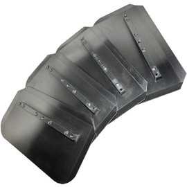 Virginia Abrasives 423-CB0814 - Professional Power Trowel Blades for Concrete/Masonry Refinishing, 8" x 14" Fits 34-36" Machines | Stainless Steel Combination Trowel Blades Set of 4