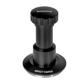 Bamynoir 53mm Espresso Tamper,Impac Coffee Tool Espresso,Compatible with Breville Portafilter 54mm,30lb,316 Stainless Steel. (53MM Black)
