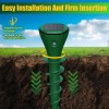 Unbranded Paddsun Solar Powered Outdoor Groundhog Mole Repellent Screw, 2
