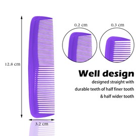 Soft 'N Style Hair Care 4-Pack Comb - Not Breakable - mens comb/fine tooth comb/peines para cabello
