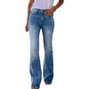 Womens High Waisted Jeans Flare Stretch Boyfriend Bootcut Casual Denim