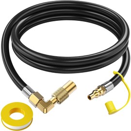 GasXpert Improved Propane Quick Connect Hose, 7FT RV Propane Hoses with Blackstone Adapter, Quick Connect Propane Hose for RV to Grill, Fit for Blackstone 22 Inch Griddle & 17 Inch Blackstone Grill