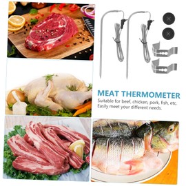 BESPORTBLE 2 Sets Grill Thermometer Stainless Steel Barbecue Thermometer Kitchen Food