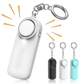 Ninonly Security Buzzer, Security Alarm, 130 dB Large Volume, Security Goods, LED Light, Security Bell, Loud Alarm, Elementary School Students, Girls, Boys, Adults, Elderly, Explosive Noise, Molester