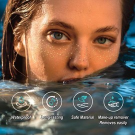 20 Pcs Glitter Freckles Face Tattoo, Silver Face Makeup Patches, Sparkle Makeup Patches, Waterproof Face Glitter Freckles Patches for Women (Silver)