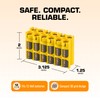 AAA Battery Storage Caddy by Storacell, Yellow, Holds 12 Batteries