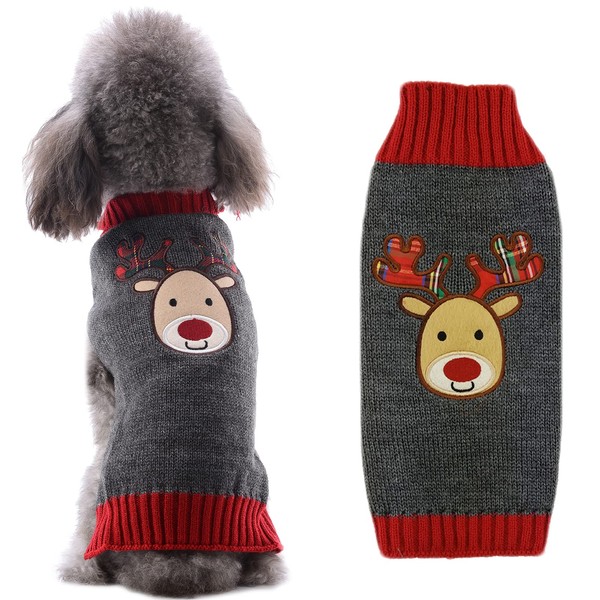 PETCARE Christmas Dog Sweater Pet Vest Sweaters for Small Medium