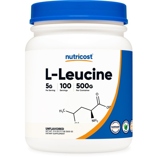 Nutricost Nutricost Pure L-Leucine Powder 500 Grams