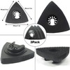 156Pcs Oscillating Tool Sanding Pad Kit, 3Pcs Triangle Sanding Pads