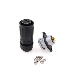 ZBLZGP HP20 Waterproof Aviation Connector Electrical Cable Plug and Socket for RV Solar LED Light Connector (3 Pin, Female Plug + Male Socket)