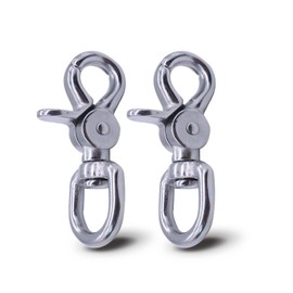 Lobster Clasp - 5PCS Trigger Snap Hooks Heavy Duty Quality 316 Steel, Strong and Durable Wide Applicability of The Swivel Clasp, Perfect for Bag Straps, Pet Leashes (5)