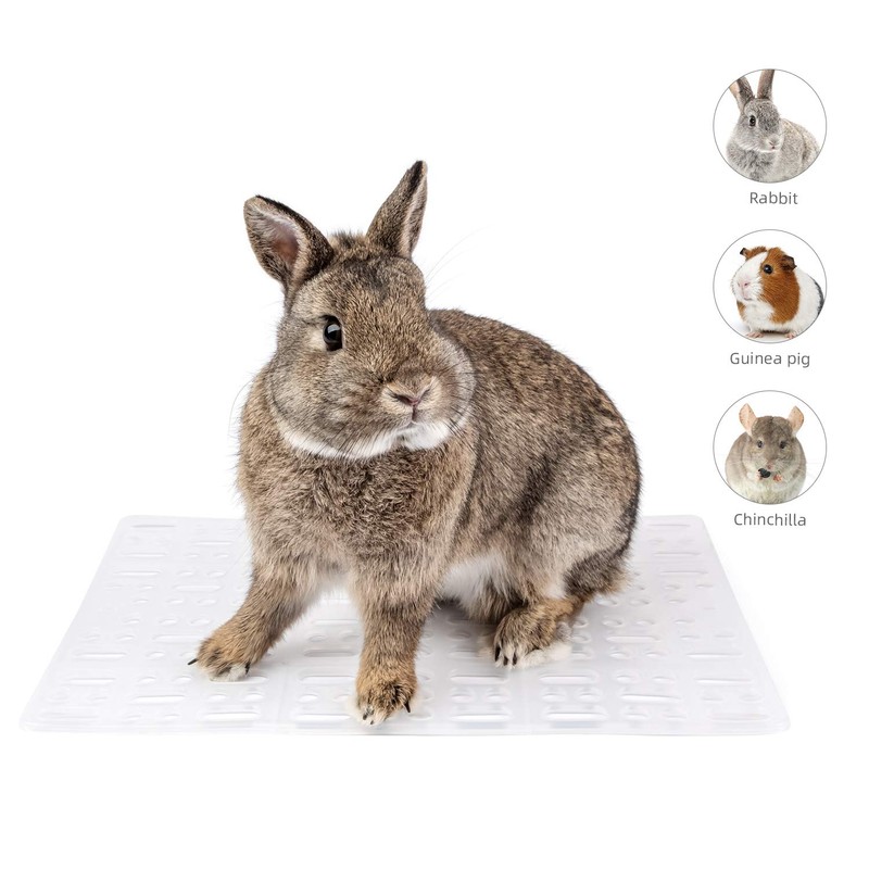 Niteangel 2 Pieces Rabbit Playpen Feet Mats for Cage, Comes