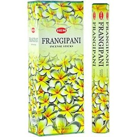 HEM Incense Stick, Hexa Pack, Frangipani, Plumeria Incense, Hexagonal (20 Pieces) x 6 Boxes