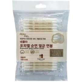 Milia swab micro pointed cotton swab acne toothpick cotton swab 100 pieces / 비립종 면봉 마이크로 뾰족 면봉 여드름 이쑤시개 면봉 100개입