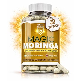 Magic Moringa Capsules High Strength Plant-Based Superfood Supplement for Daily Support | Vegan & Allergen-Free | UK Made for Men & Women | Natural Vitality & Energy Support | 30 Capsules