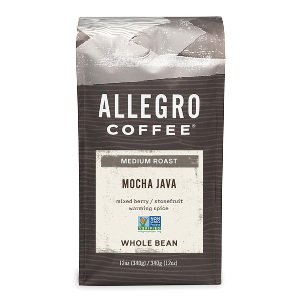 Allegro Coffee Mocha Java Whole Bean Coffee, 12 oz